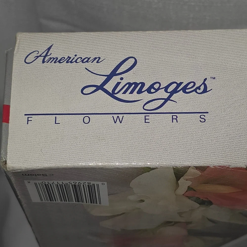 American Limoges Flowers Fine Porcelain 12.75